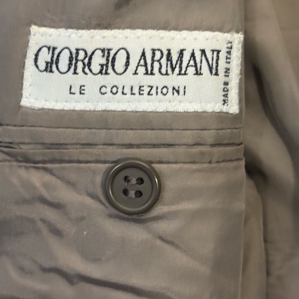 VINTAGE Giorgio Armani Virgin Le Collezioni Wool Blend Sport Coat Mens 44L - Picture 5 of 7